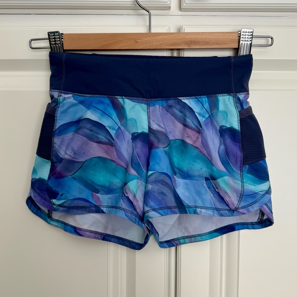 Athleta Kid Blue Purple Record Breaker 3” Short